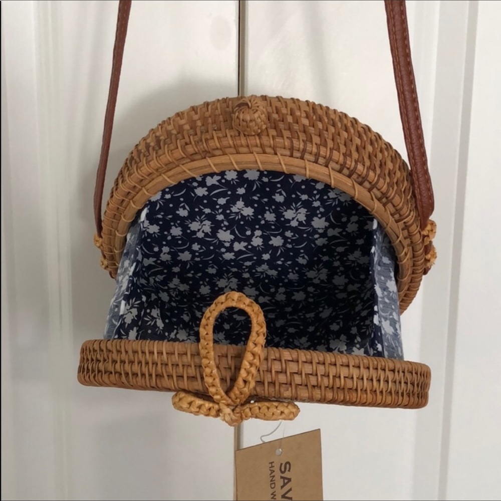 🌺 HAND WOVEN SAVANNA PURSE 🌺 NEW AND UNIQUE 😍 - Picture 5 of 6
